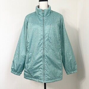 Womens ZeroXposur Green Zip Up Winter Jacket Size 1X